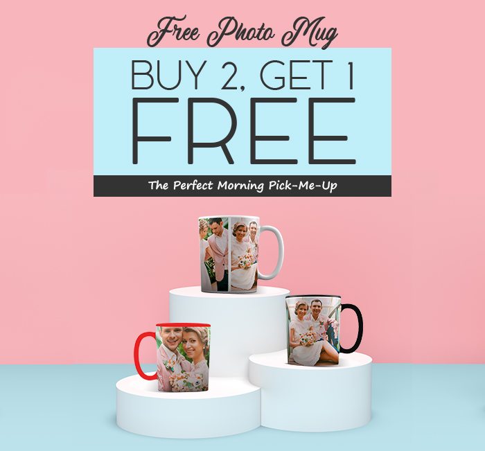 Free Photo Mug - Buy 2, Get 1 Free