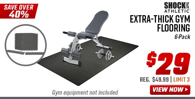 Shock Athletic Extra-Thick Gym Flooring 