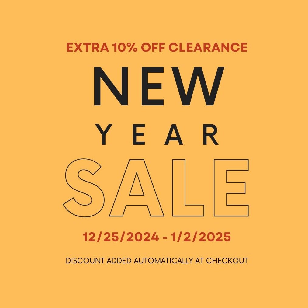 Extra 10% off Clearance Ends January 2nd