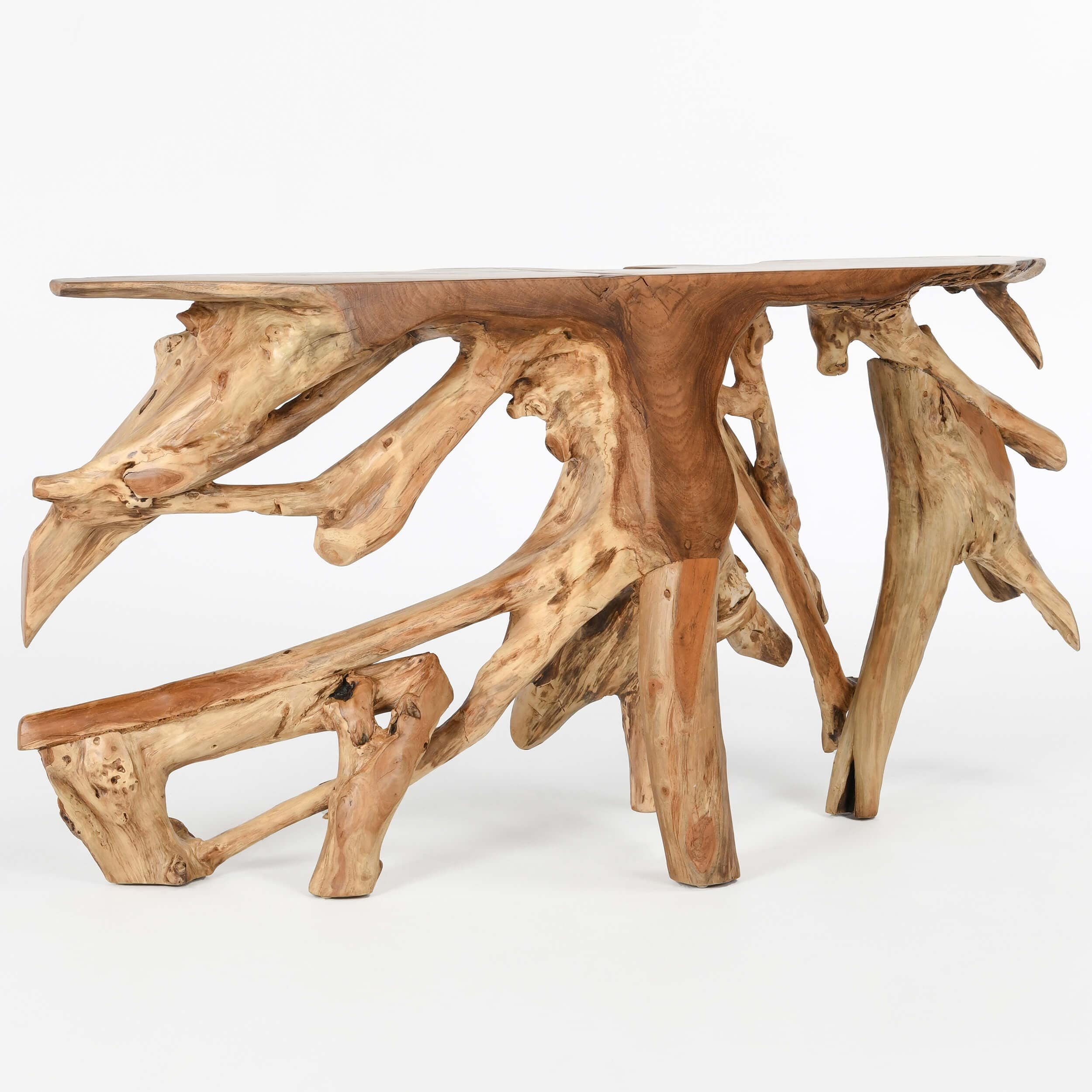 Image of Madeira Teak Root Console Table, Natural