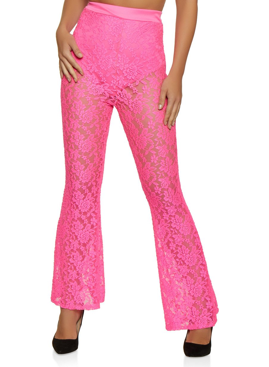 Flared Lace Pants