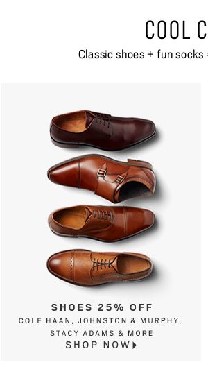 Shoes 25% Off | Cole Haan, Johsnston & Murphy, Stacy Adams & More - Shop Now