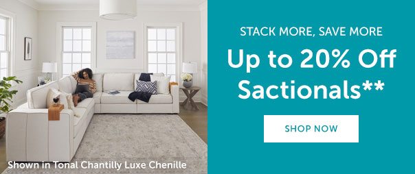 Up to 20% Off Sactionals** | SHOP NOW >>