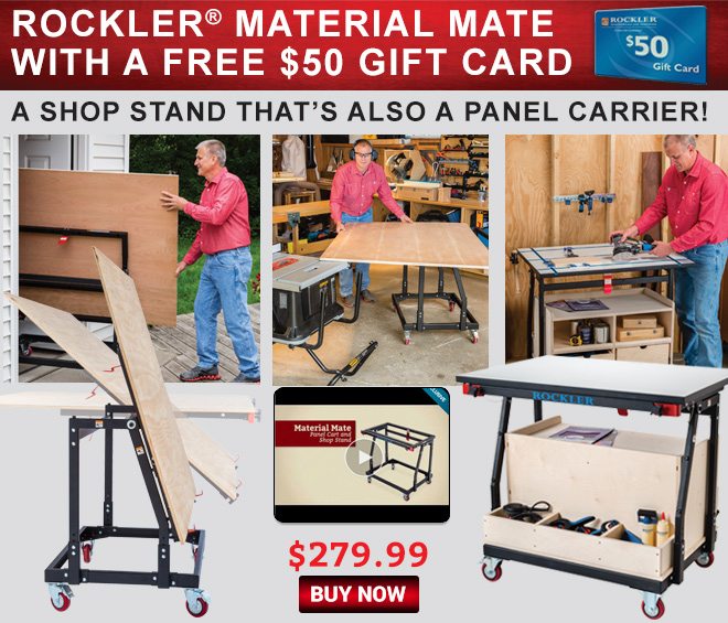 Rockler Material Mate with Free $50 Gift Card!
