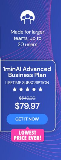 1minAI Advanced Business Plan Lifetime Subscription