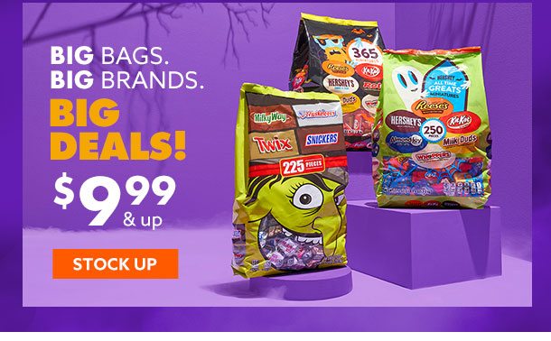 Big bags. Big brands. Big deals! $9.99 and up