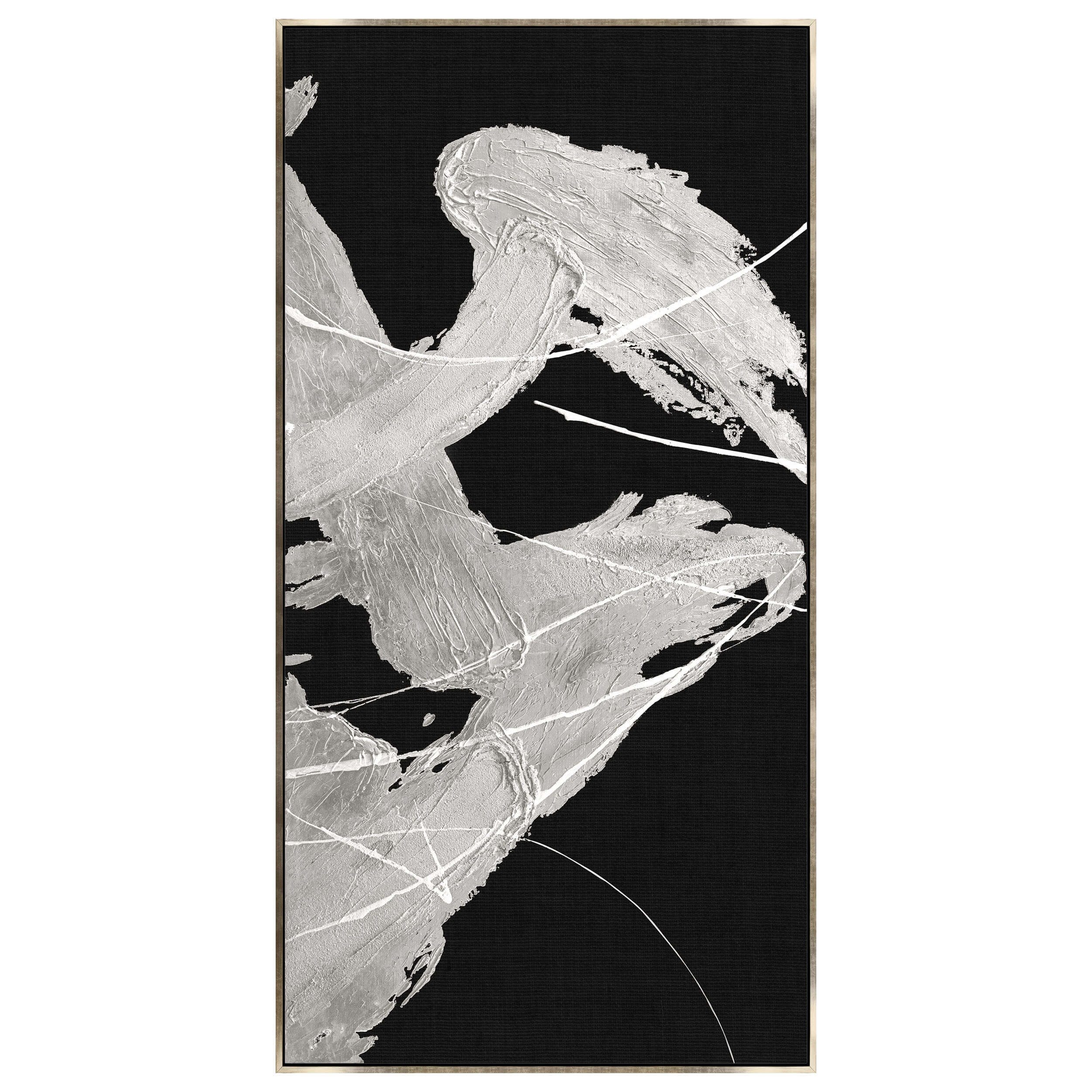 Image of Silver Whirlwind VI Framed, Black