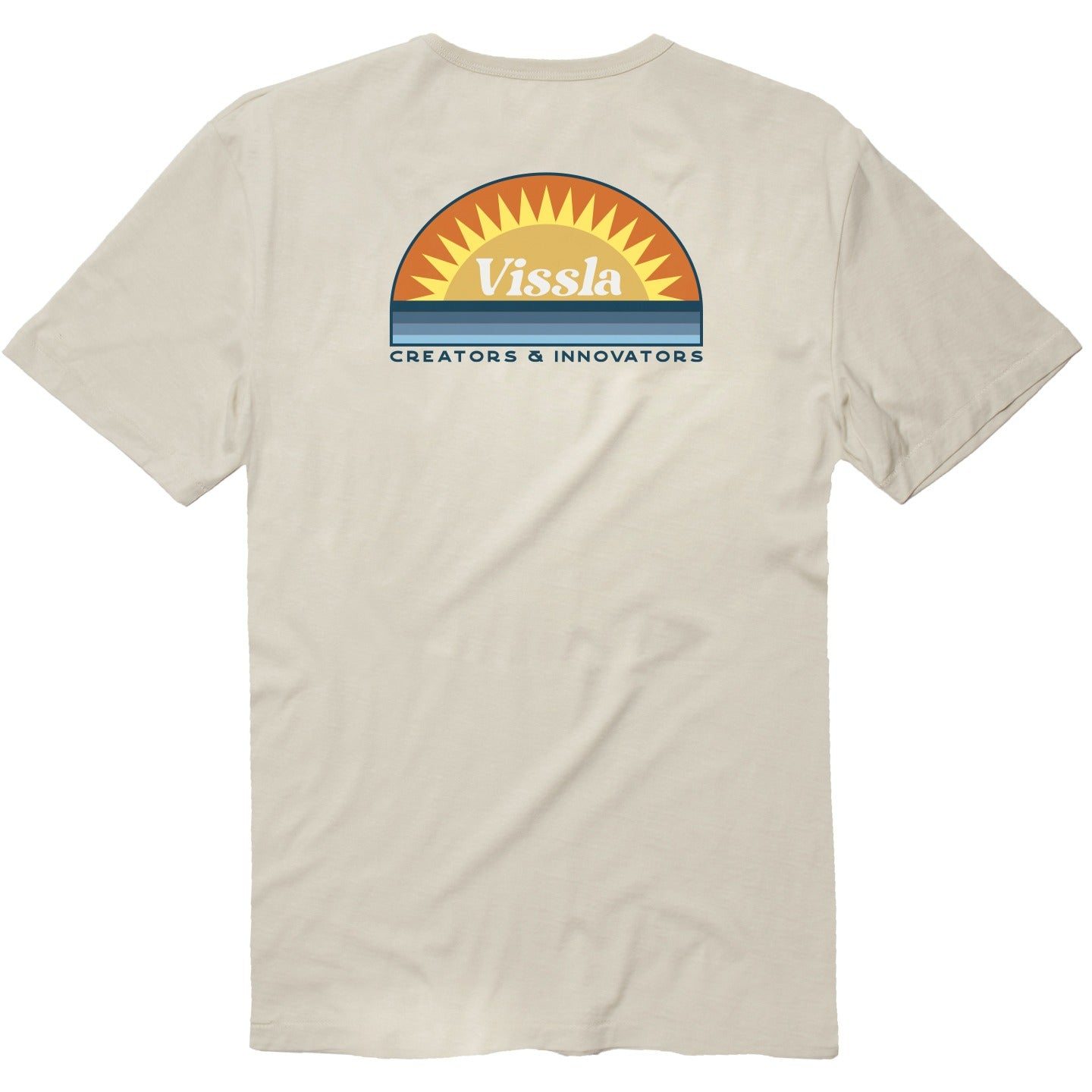 Image of Vissla Mens Shirt Sunsets Organic Pocket