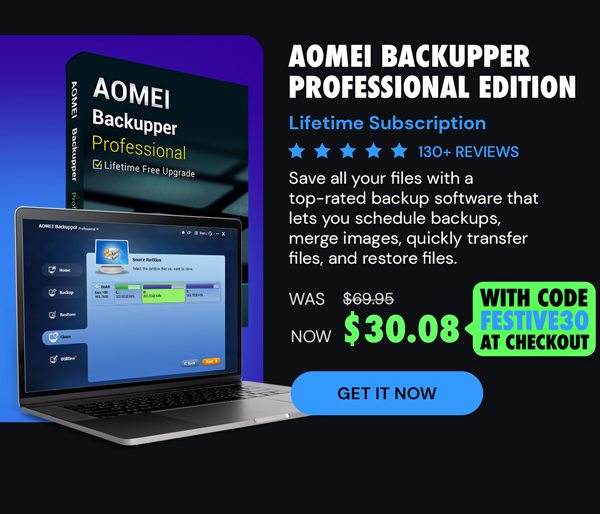 AOMEI Backupper Professional Edition: Lifetime Subscription