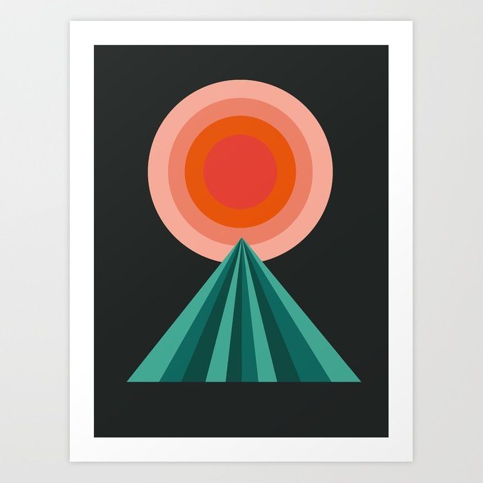 Way Decent - 70s retro throwback minimal sun california socal 1970's style Art Print by seventy eight 