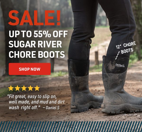 SALE! Up to 55% off Sugar River Chore Boots