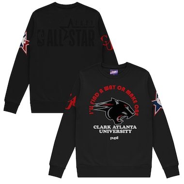 Pupil Clark-Atlanta University Black 2021 NBA All-Star Game x HBCU Collection Mantra Pullover Sweater