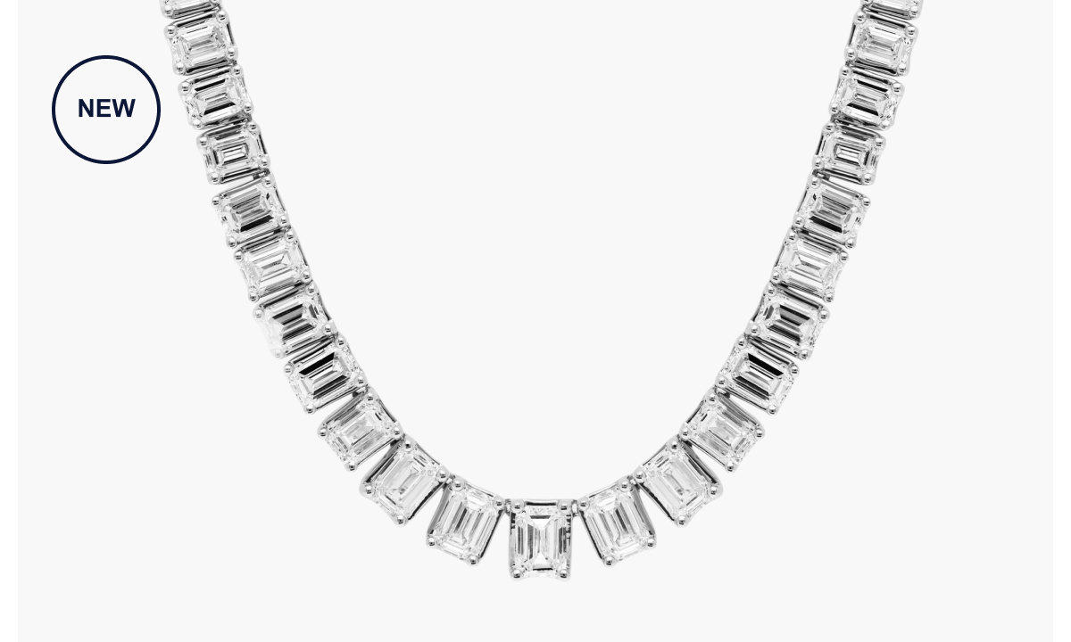 Save on lab grown diamond necklaces.