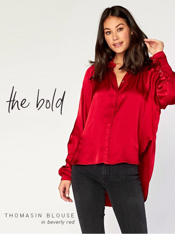 Thomasin Blouse in Beverly Red »