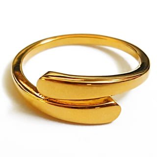 Womens 22K Crossover Adjustable Ring