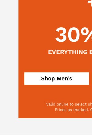 30% off Men's Bestsellers