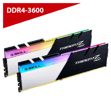 G.Skill Trident Z Neo Series RGB 32GB (2 x 16GB) DDR4-3600 PC4-28800 CL16 Dual Channel Memory Kit