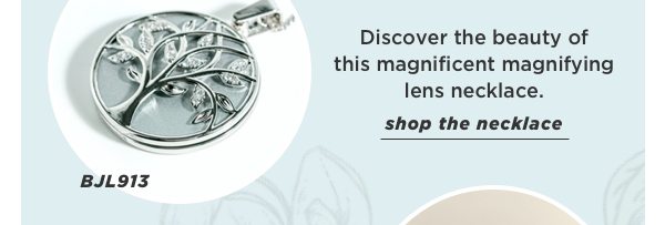 Shop this magnificent magnifying lens necklace