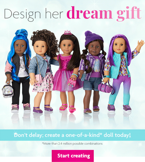 Design her dream gift - Start creating