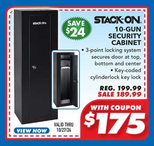 Stack-On 10 Gun Security Cabinet