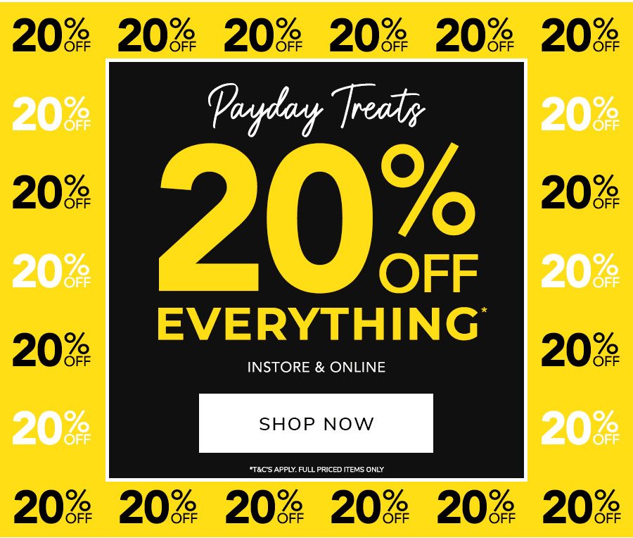 20% off everything gif