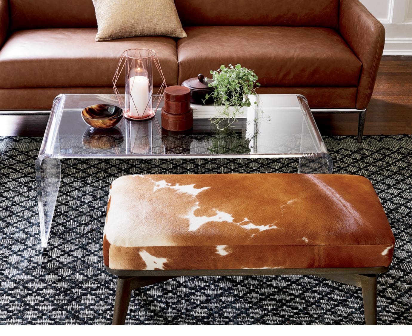 peekaboo acrylic coffee table