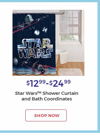 $12.99-$24.99 Star Wars(TM) Shower Curtain and Bath Coordinates. Shop now