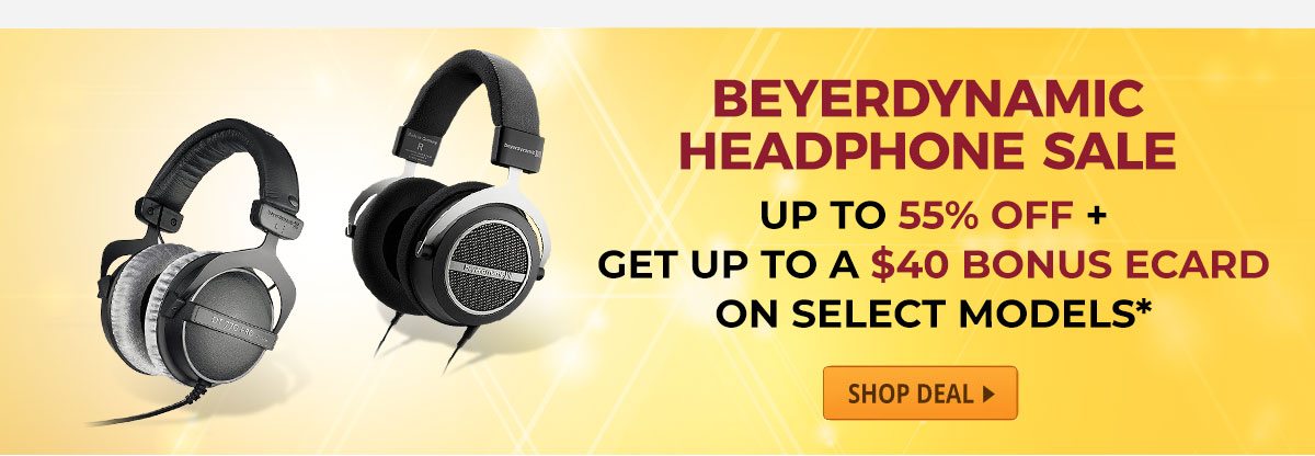 Beyerdynamic Headphones Up to 55% Off + Get up to a $40 Bonus eCard on select models