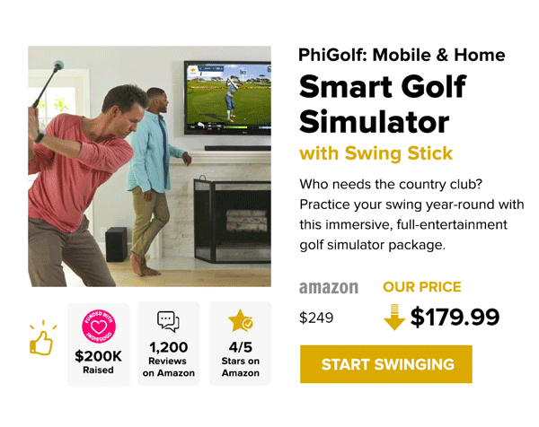 PhiGolf Smart Golf Simulator | Start Swinging