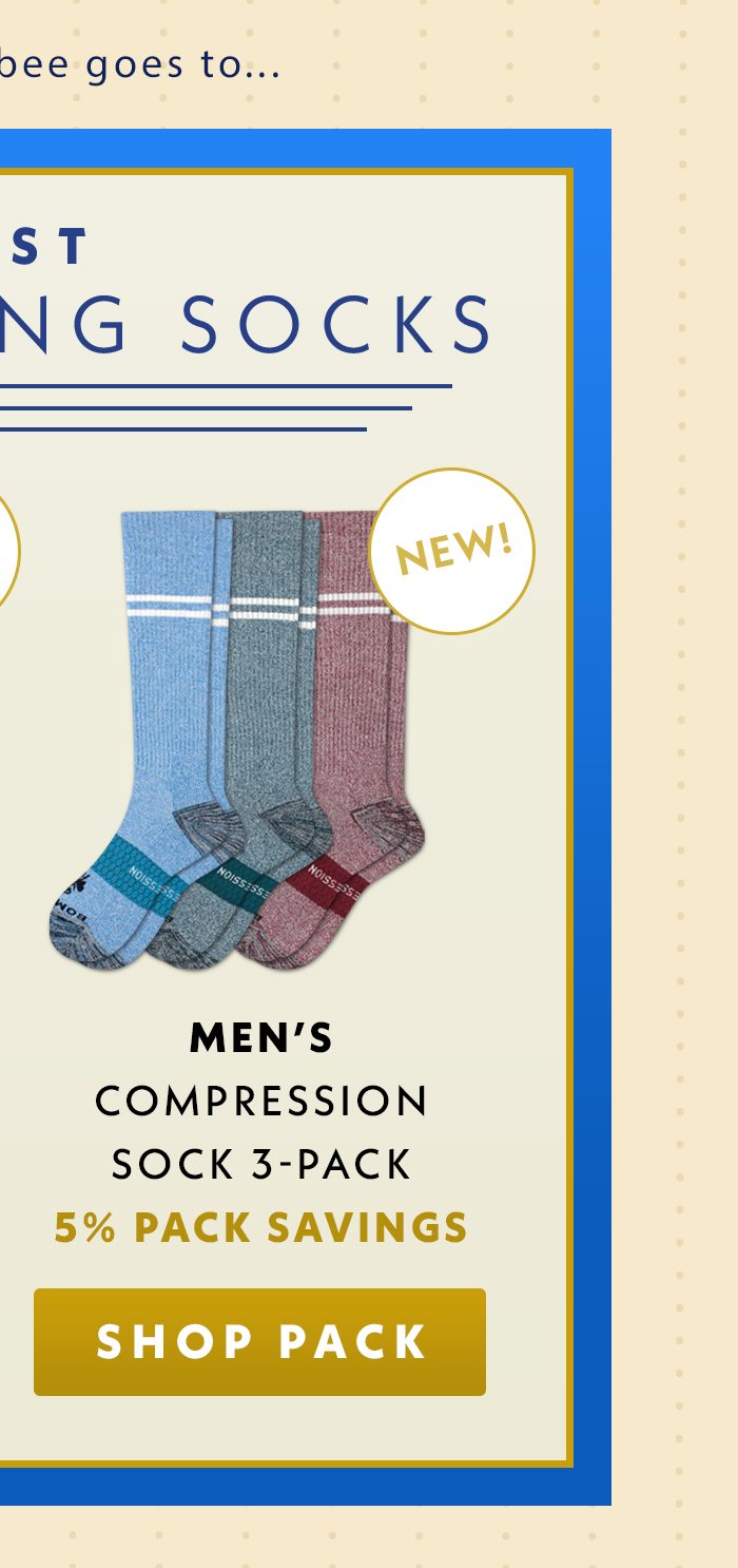 Men's Compression Sock 3-Pack | 5% Pack Savings | Shop Pack