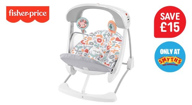 Fisher-Price Sweet Summer Blossoms Take-Along Swing and Seat