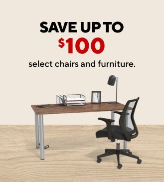 Save up to $100 off select chairs and furniture