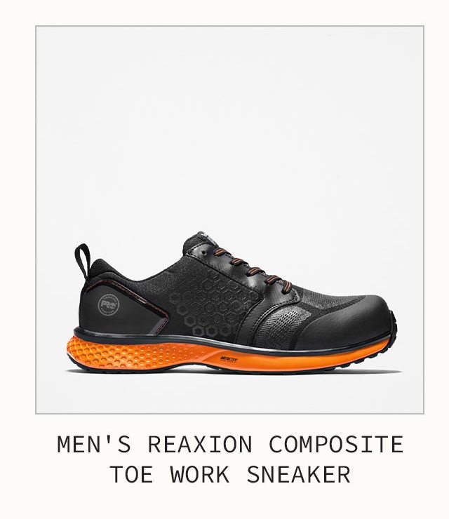 Mens Reaxion Composite Toe Work Sneaker