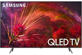Samsung QLED 65 Q8FN Smart 4K Native 120Hz HDTV w/ 4x HDMI Inputs, Samsung OneRemote
