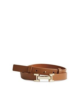 Reiss Women's Hayley Metal Hardware Leather Belt