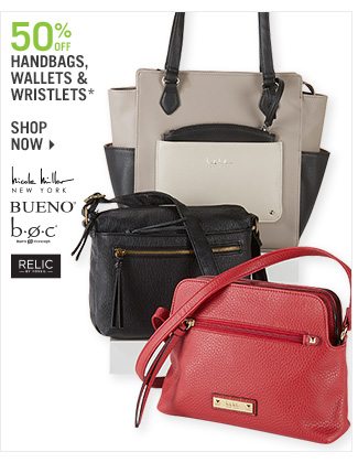 Shop 50% Off Handbags, Wallets & Wristlets*