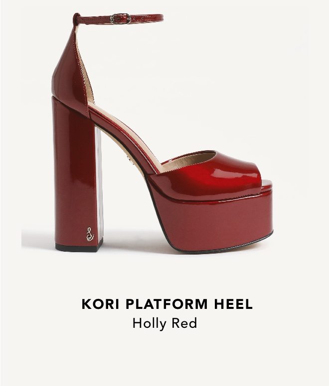 Kori Platform Heel (Holly Red)