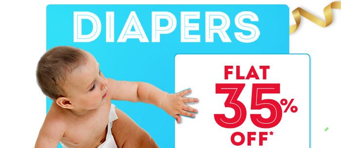 Diapers Flat 35% OFF*