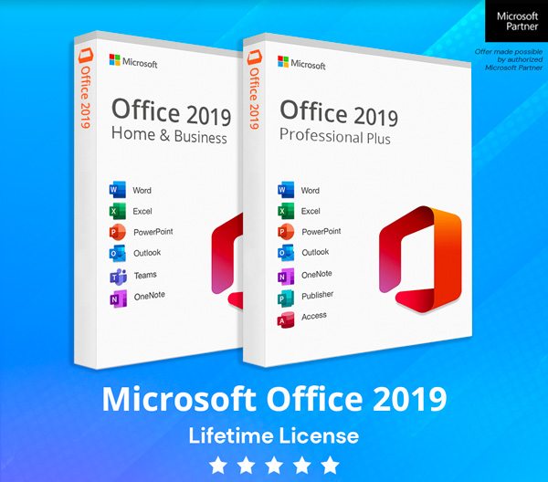 Microsoft Office 2019 for Windows or Mac | Lifetime License