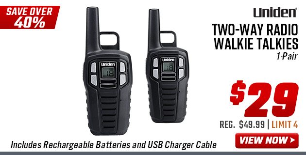 Uniden Two-Way Radio Walkie Talkies 