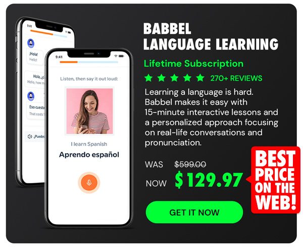 Babbel Language Learning: Lifetime Subscription (All Languages)