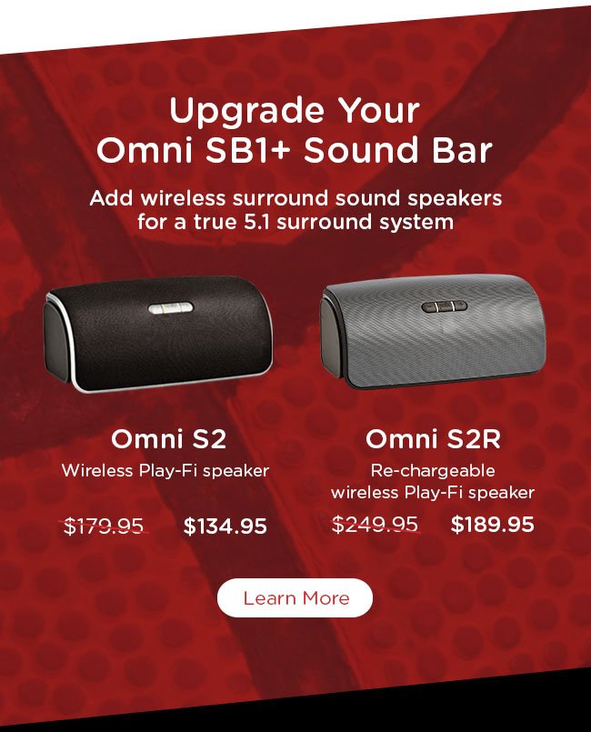Upgrade your Omni SB1+ sound bar