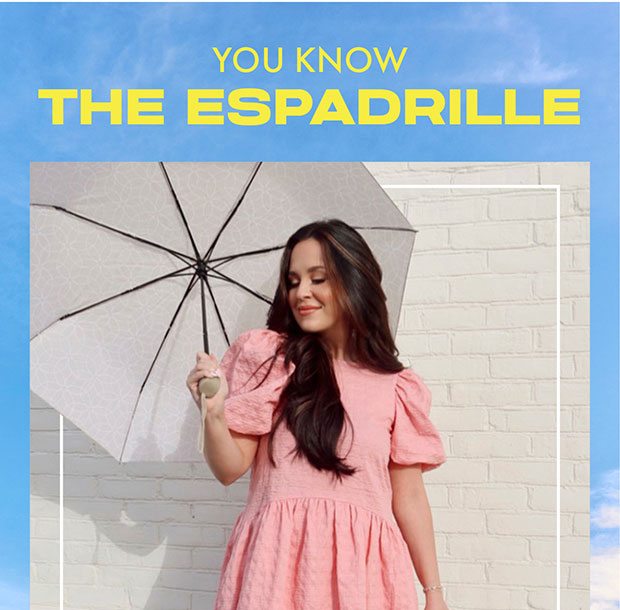 YOU KNOW THE ESPADRILLE