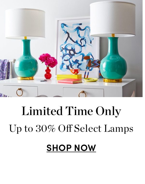 Up to 30% Off Select Lamps