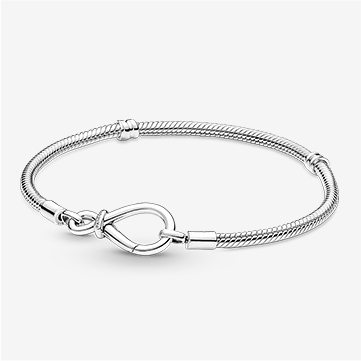 Pandora Moments Infinity Knot Snake Chain Bracelet