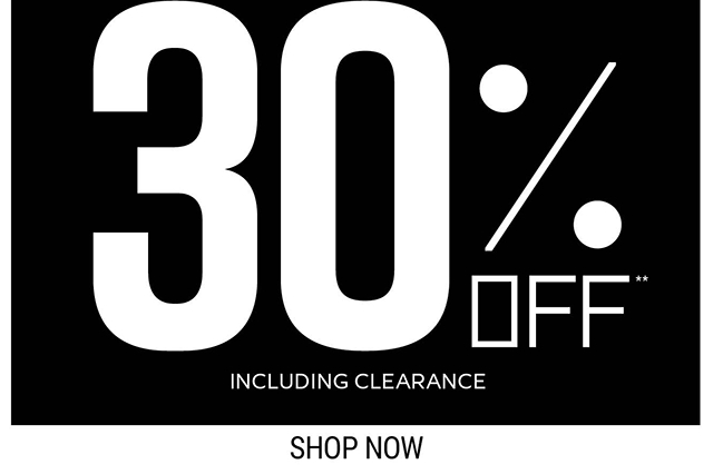 30% Off Including Clearance Shop Now