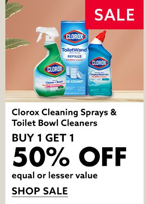 Clorox Cleaning Sprays & Toilet Bowl Cleaners