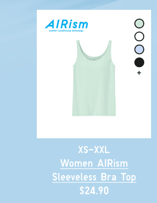 BANNER1 PDP1 - WOMEN AIRISM SLEEVELESS BRA TOP