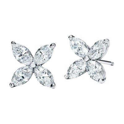 Tiffany & Co. Victoria Diamond Earrings, Contemporary