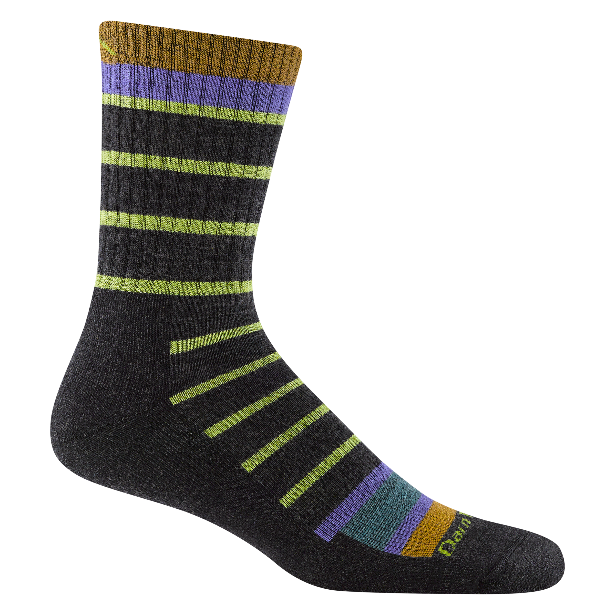 Image of Men's Via Ferrata Micro Crew Midweight Hiking Sock